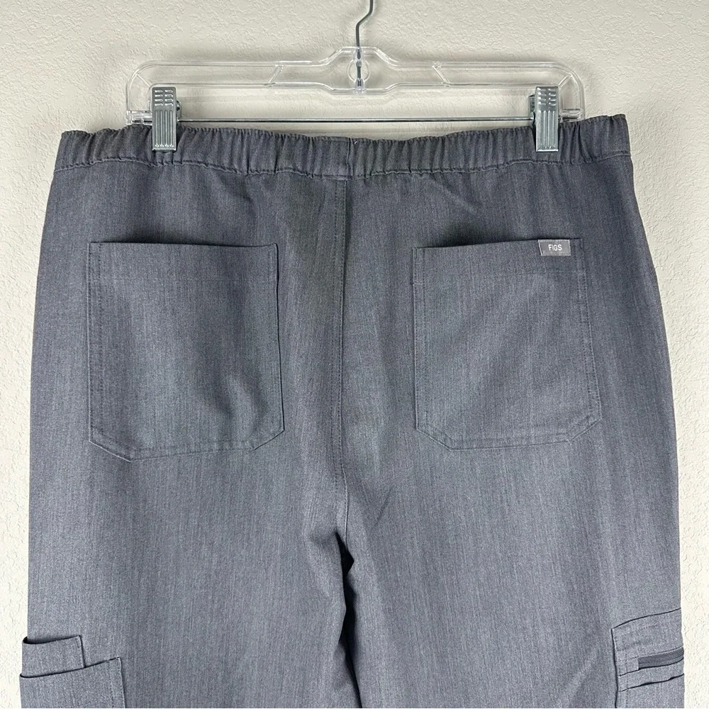 Figs Men’s Graphite Gray Cairo Cargo Medical Nursing Scrub Pants Size Large